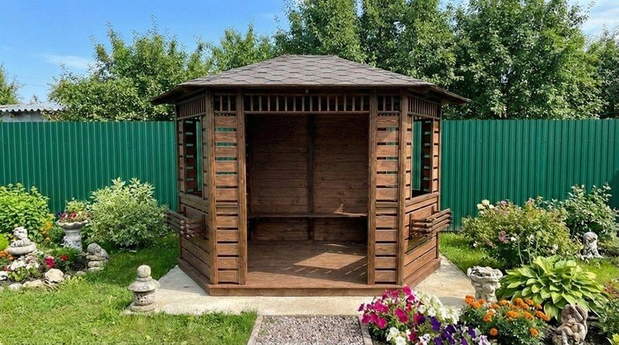 Шестигранная беседка ОЧАГ