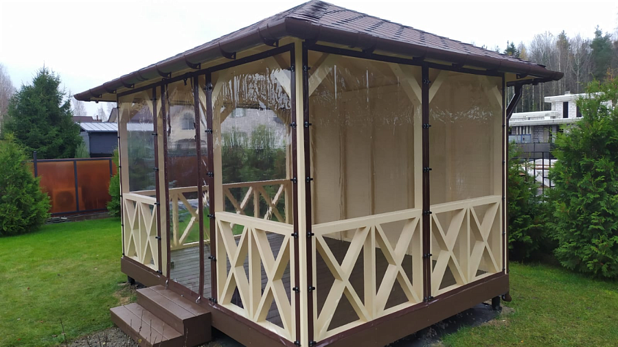 Прямоугольная беседка МИНИ ЕВРОПА