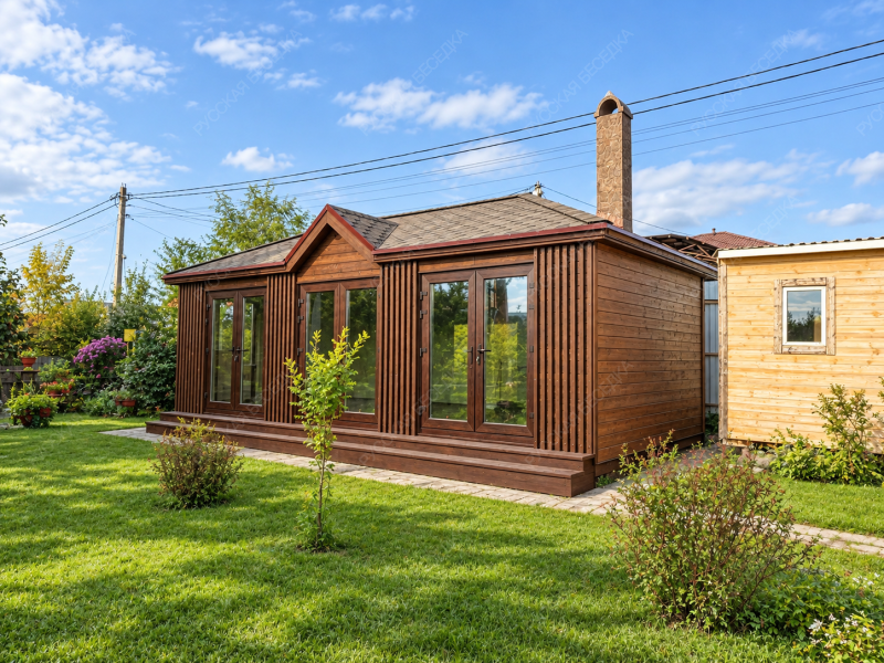 Закрытая беседка Шале 3 4 х 8