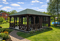 Закрытая беседка Клима