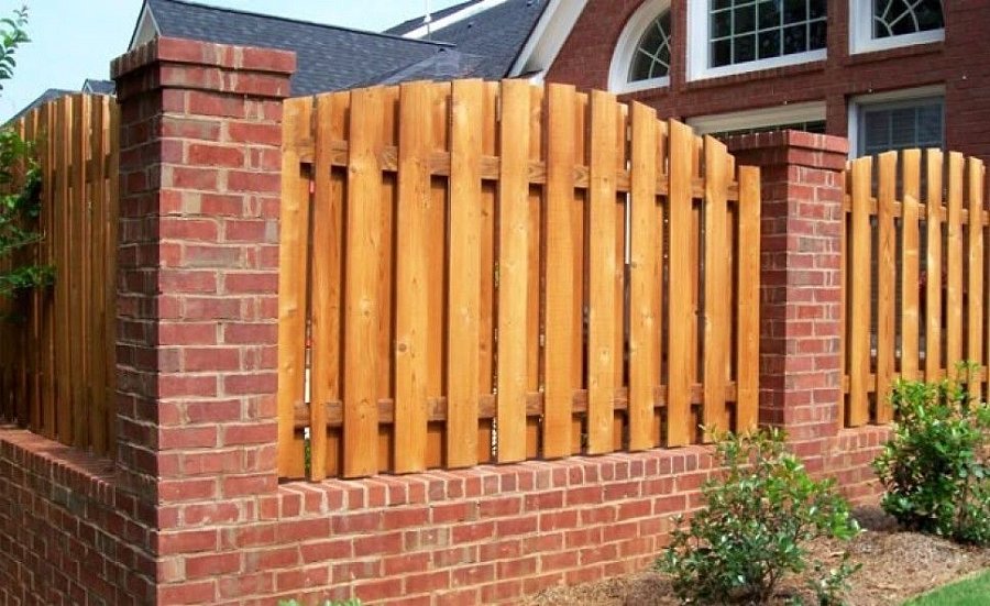 Забор №1 - шахматный полукруглый