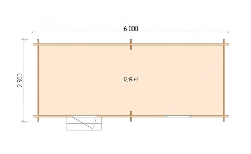 Хозяйственный блок серия ХБ 6х2.5