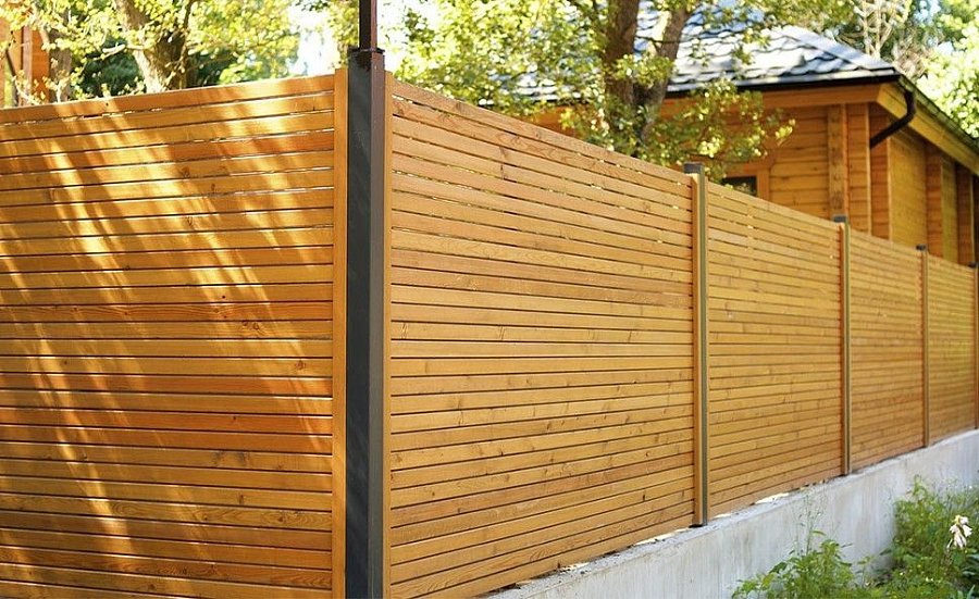 Забор №31 - горизонтальный частый 2