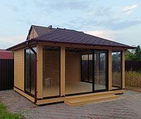 Застекленная беседка АННЭТ 4х5