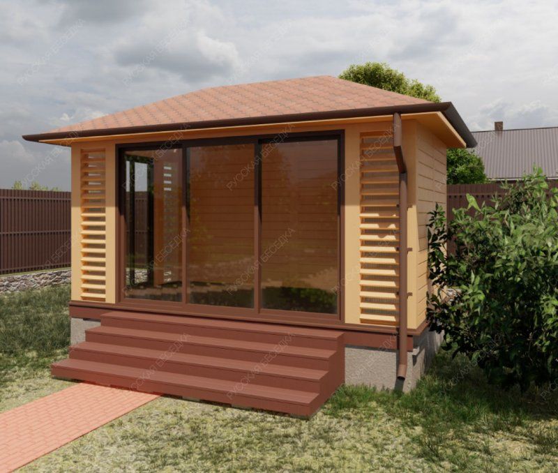 Застекленная беседка АВСТРИЯ 2,55х4,55