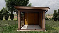 Застекленная беседка ЛИНГА
