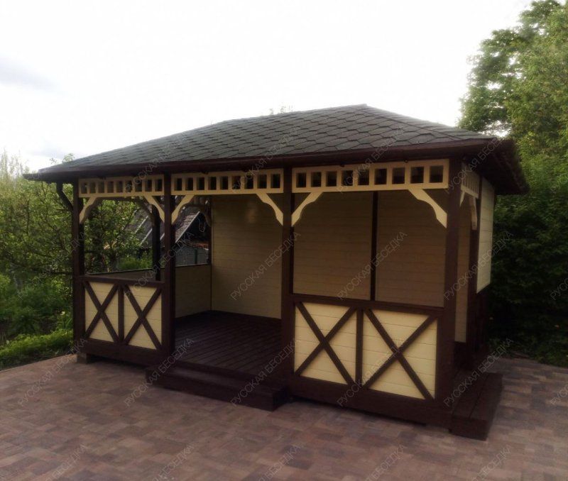 Прямоугольная беседка Малая Калифорния 3х5