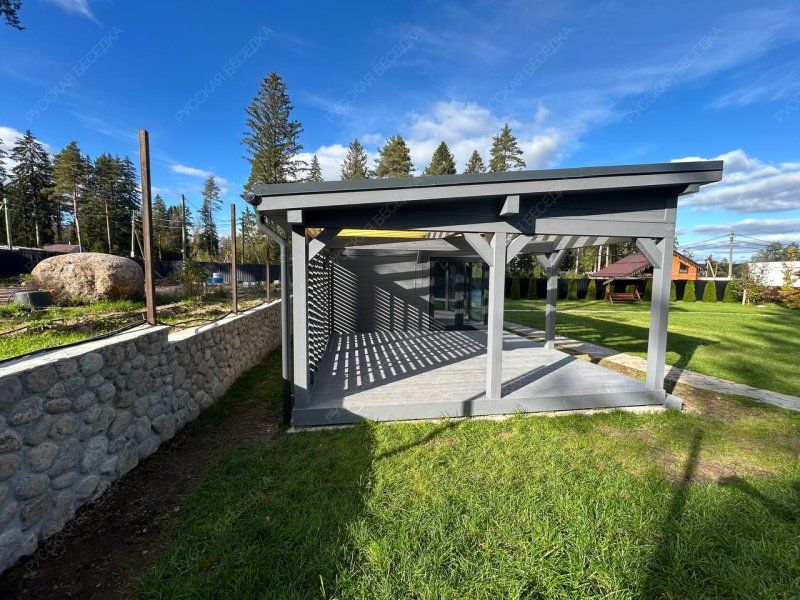 Застекленная беседка ЛЮМИНА