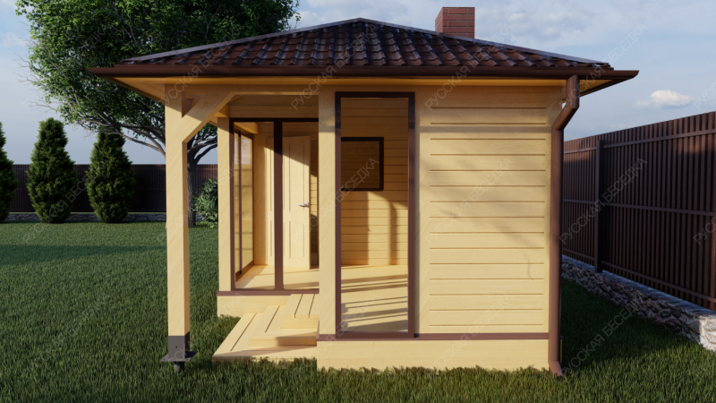 Застекленная беседка СКАЙ