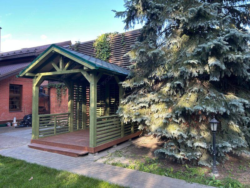 Прямоугольная беседка ЛОЗА