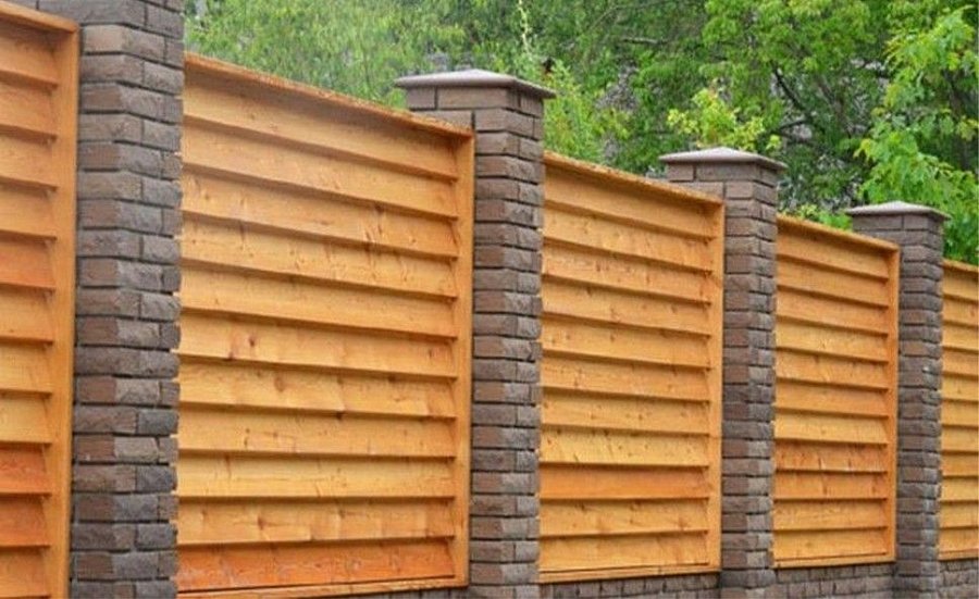 Забор №36 - жалюзи с планкой