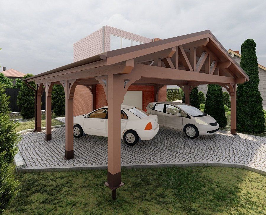 Навес для машин ВУДЛЕНД